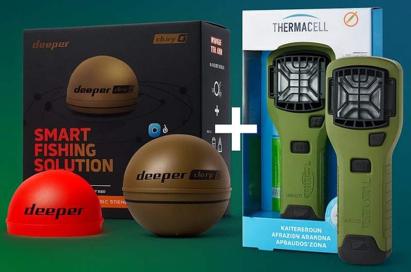 Deeper Chirp Plus 2 eholote + Odu atbaidītājs Thermacell MR300G